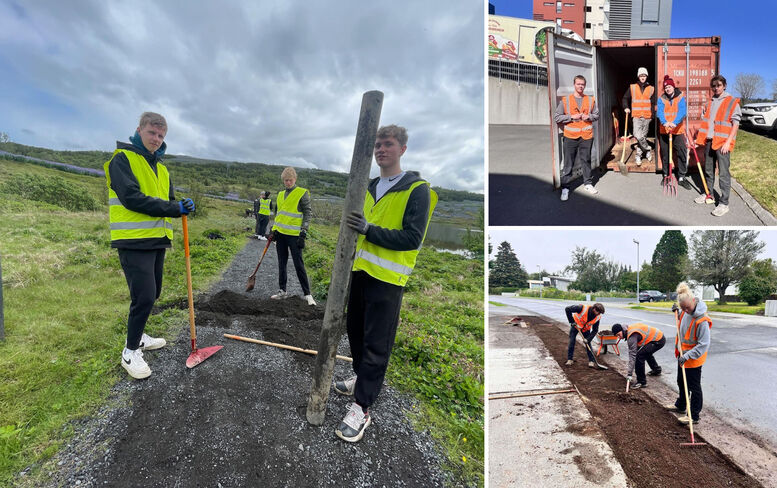 Gefandi og skemmtilegt að vinna við að fegra bæinn sinn