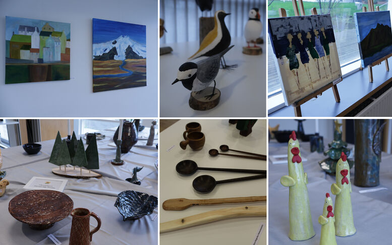 Fjölbreytt listaverk á vorsýningu Félags eldri borgara í Garðabæ og Álftanesi