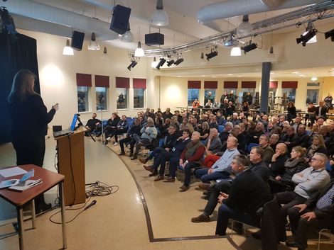 Fjölmargir íbúar mættu á fundinn.