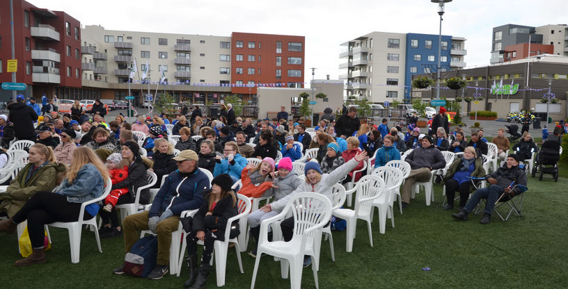 Ísland-Króatía á Garðatorgi