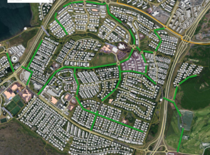 Göturnar sem verða sópaðar í fyrstu umferð í apríl.