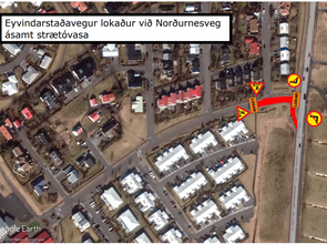 Eyvindarstaðavegur lokaður