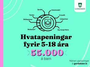 Hvatapeningar ársins 2024 eru aðeins greiddir út á árinu 2024.