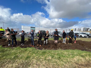 Skóflustunga tekin að nýjum leikskóla í Kauptúni