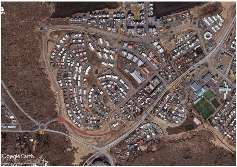 Malbikun á Hraunholtsbraut og hringtorgi við Álftanesveg