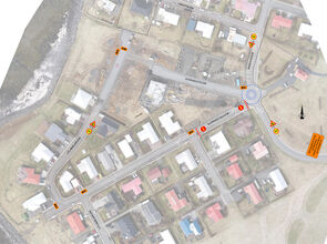 Bjarnastaðavör lokun vegna framkvæmda