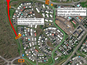 Hraunsholtsbraut malbikun