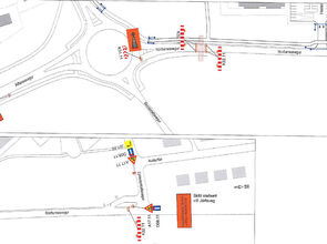 Norðurnesvegur - merkingar v/ lokunar