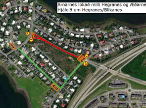 Fræsun malbiks á Arnarnesi