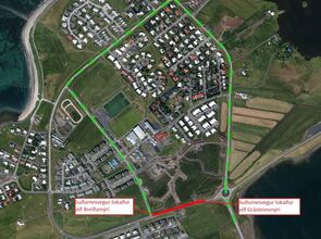 Lokun Suðurnesvegar vegna framkvæmda