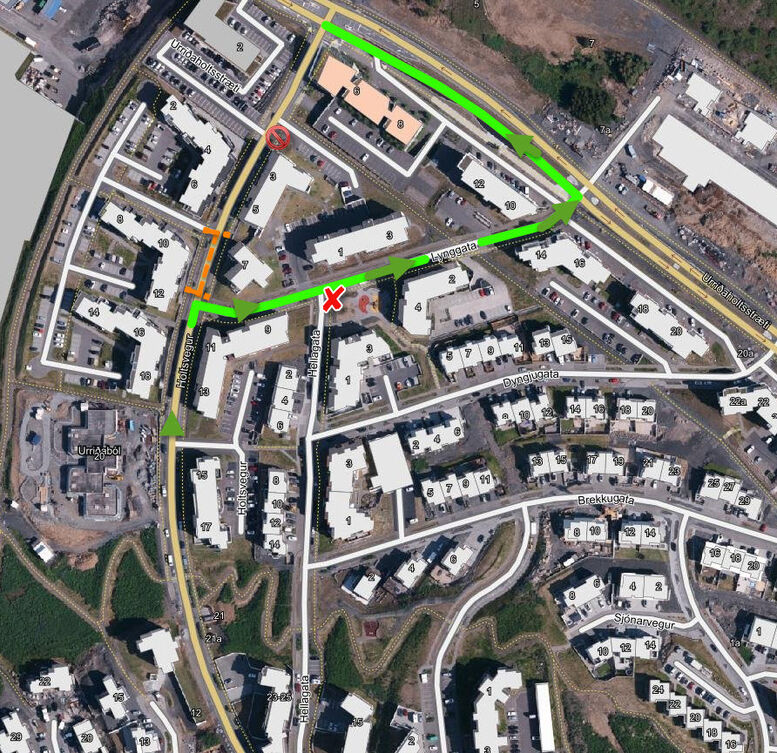 Urridaholt_Holtsvegur_upphaekkun_breytt_straetoleid_150724_1vika