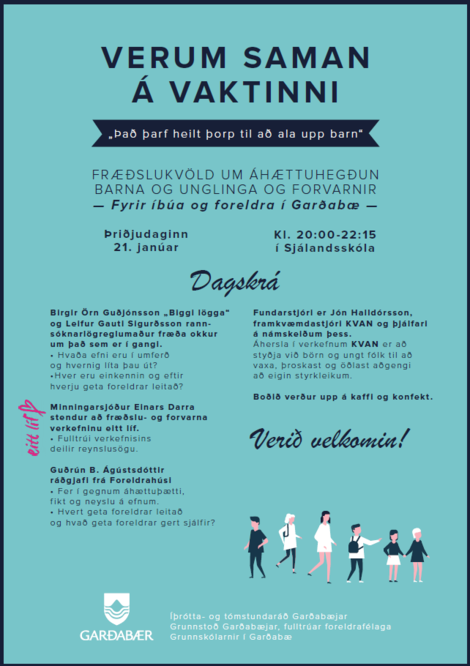 Fræðslukvöld í Garðabæ 21. janúar 2020.