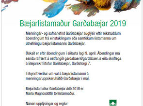 Bæjarlistamaður Garðabæjar - ábendingar